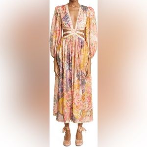 Zimmermann Patch Floral Midi Dress